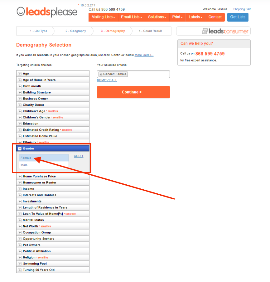 List of Female Email Addresses
