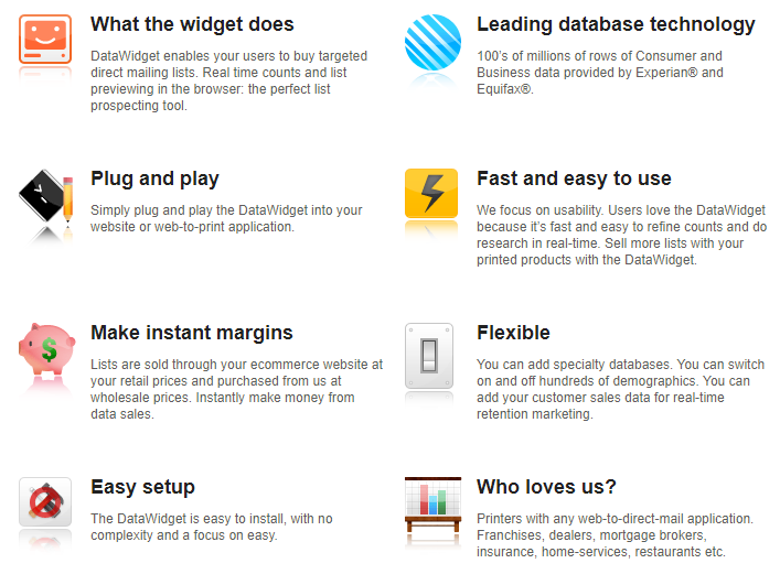 Email List API - The DataWidget